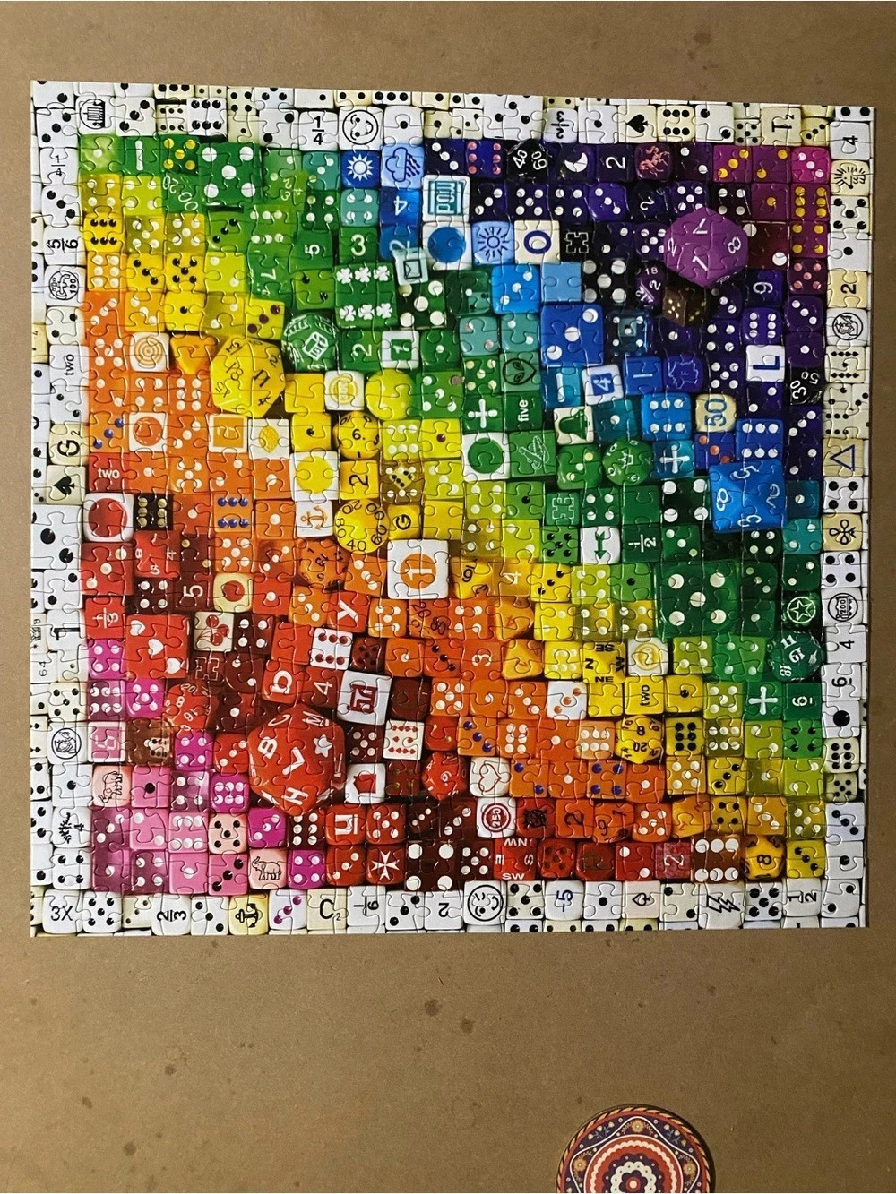 Gradient dice puzzle